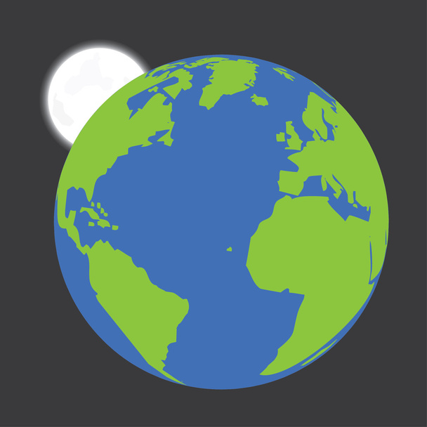 Isolated Illustration of the Earth - Vector, Image