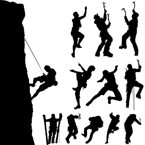 Set alpinista
 - Vettoriali, immagini