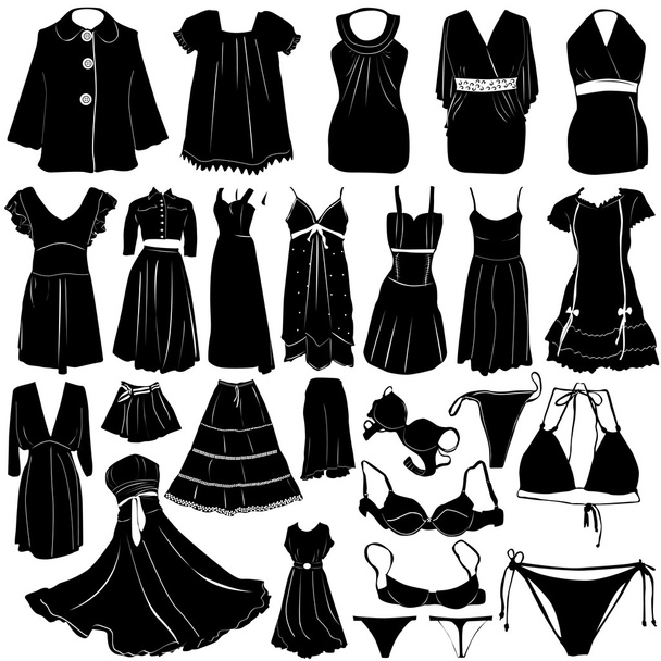 女性のファッションのドレス - ベクター画像