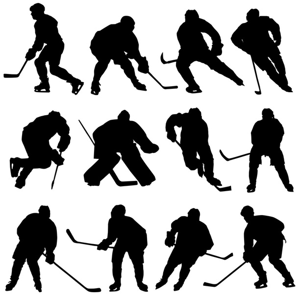 Juego de hockey sobre hielo
 - Vector, Imagen