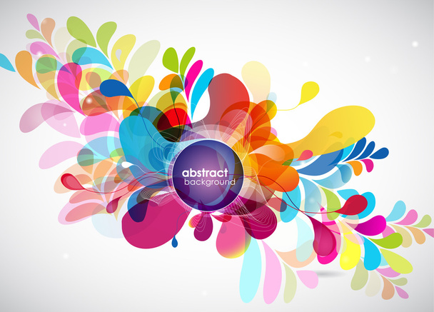 abstract colored background with circles. - Vector, Image