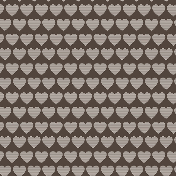 Seamless pattern of striped hearts - Photo, Image