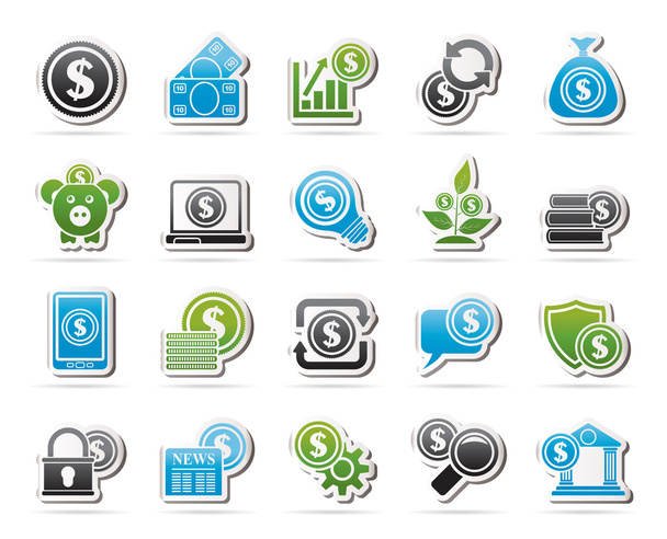 Business, Money and Finance icons - Διάνυσμα, εικόνα