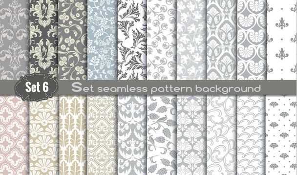 Vector damask seamless pattern background - Vector, Image