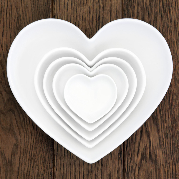 Καρδιά σχήμα πιάτα - Φωτογραφία, εικόνα