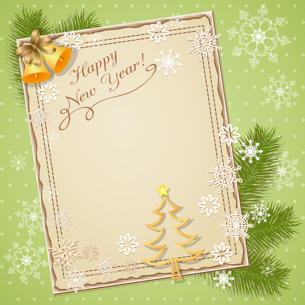 new year card - Vector, Image