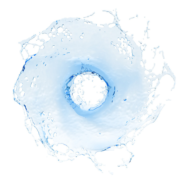 Всплеск воды изолирован
 - Фото, изображение