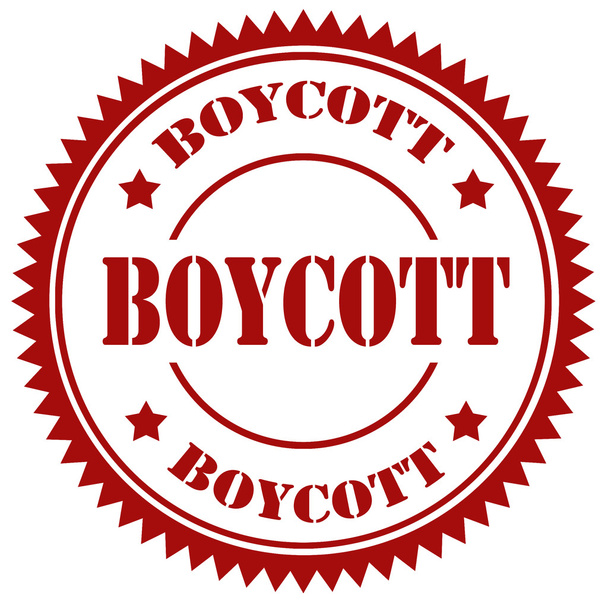 bojkot - Wektor, obraz