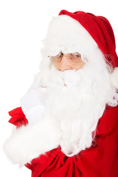 Happy Santa Claus in eyeglasses - Фото, изображение