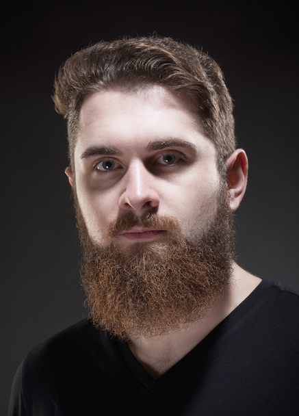 Hipster adolescente com barba
 - Foto, Imagem