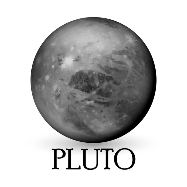 Pianeta Plutone su sfondo isolato
 - Vettoriali, immagini