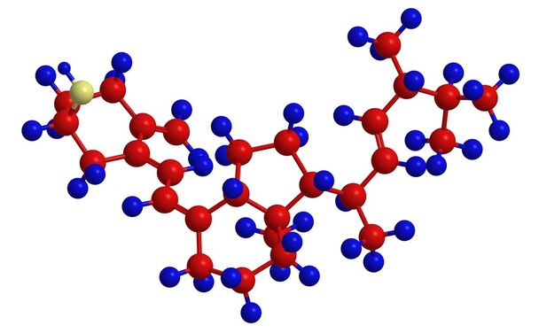 Estructura molecular de ergocalciferol (vitamina D2
) - Foto, Imagen