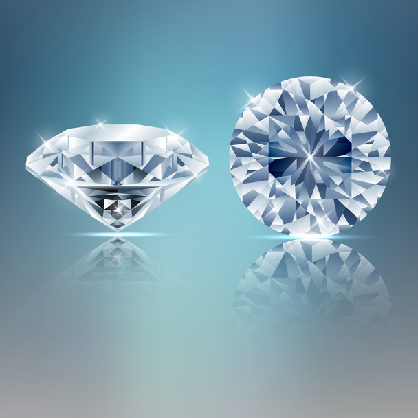 Due diamanti sfondo scintillante
 - Vettoriali, immagini