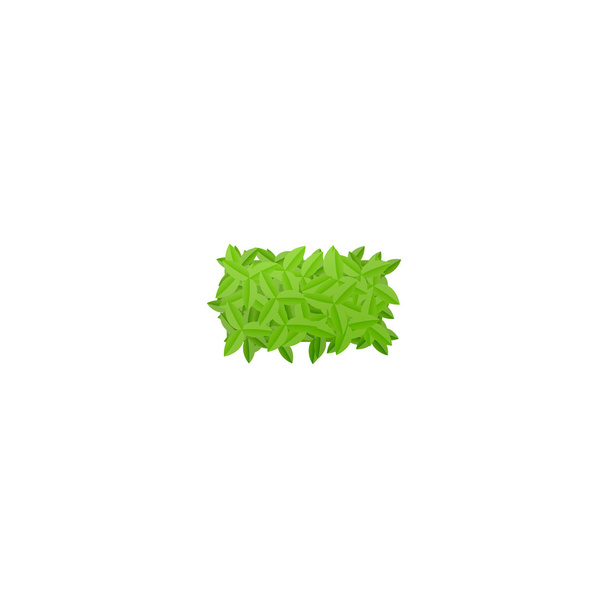Álló zöld levelek mínuszjel - Vektor, kép
