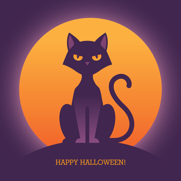 Halloween Cat - Wektor, obraz