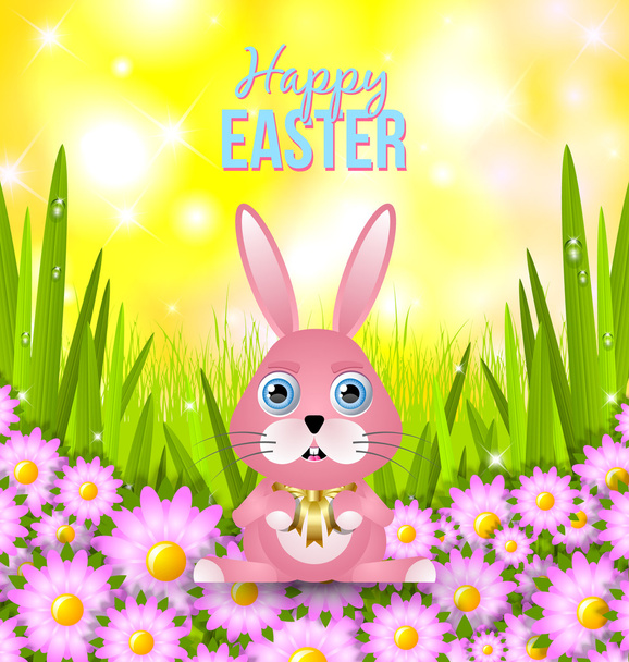 Happy Easter card template - Vector, afbeelding