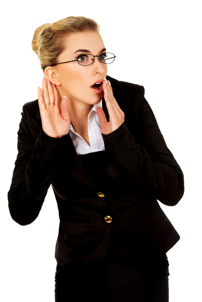 businesswoman overhears conversation - Fotó, kép