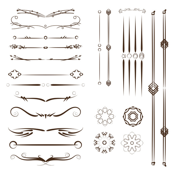 A diverse collection of dividers, bumpers, frames, ornaments - Fotó, kép