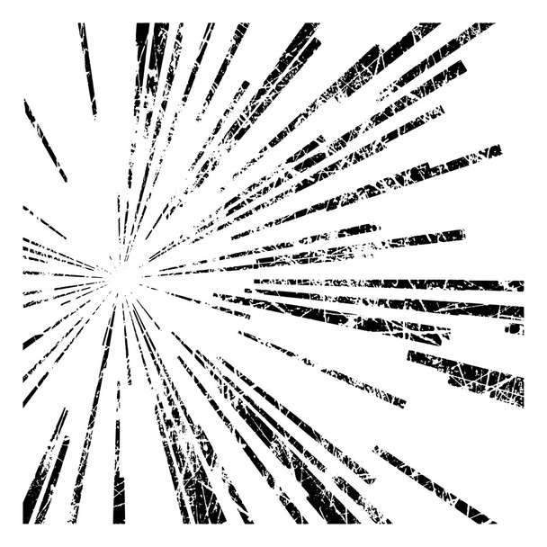 illusztráció vektor absztrakt sebességű mozgás fekete vonalak, csillagos burs - Vektor, kép