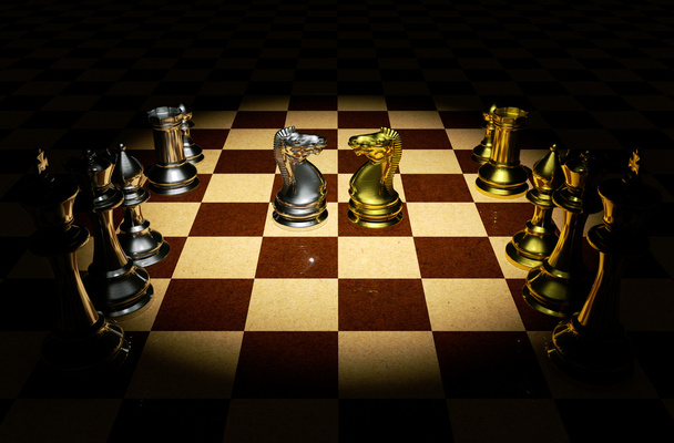 Batalha de xadrez
. - Foto, Imagem