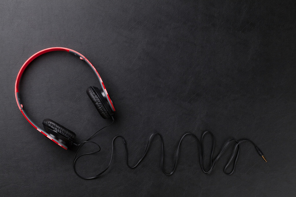 Headphones on desk - Photo, Image