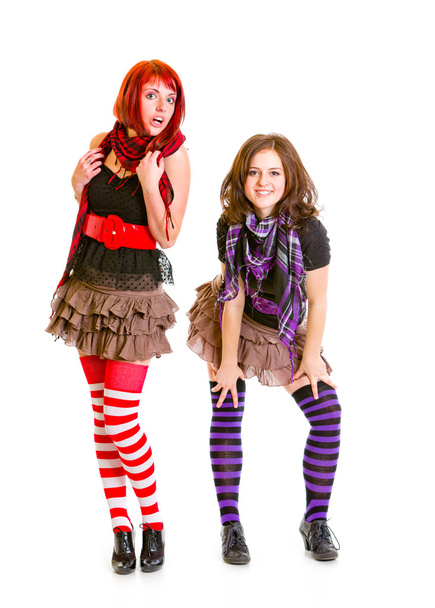 Two young girls posing together - Valokuva, kuva
