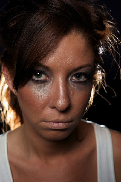 sıkıntılı kadın portresi - Fotoğraf, Görsel