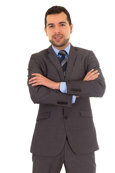 man crossing arms standing in a suit - Φωτογραφία, εικόνα