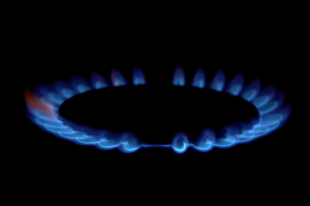 Poêle flamme de gaz naturel
 - Photo, image