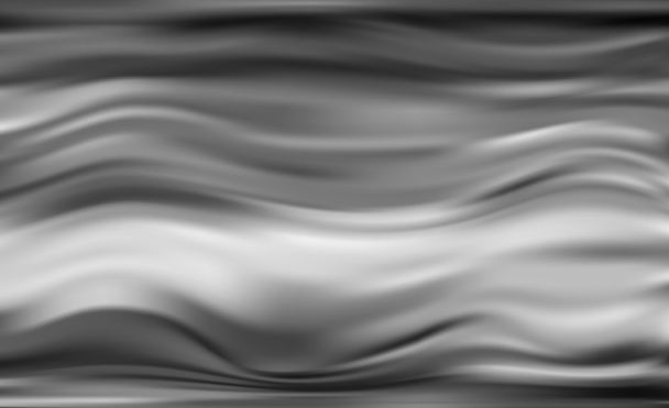 Selymes szatén függöny hullámos minták fekete szín - Vektor, kép