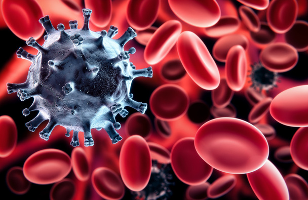 Virus in blood - Photo, Image