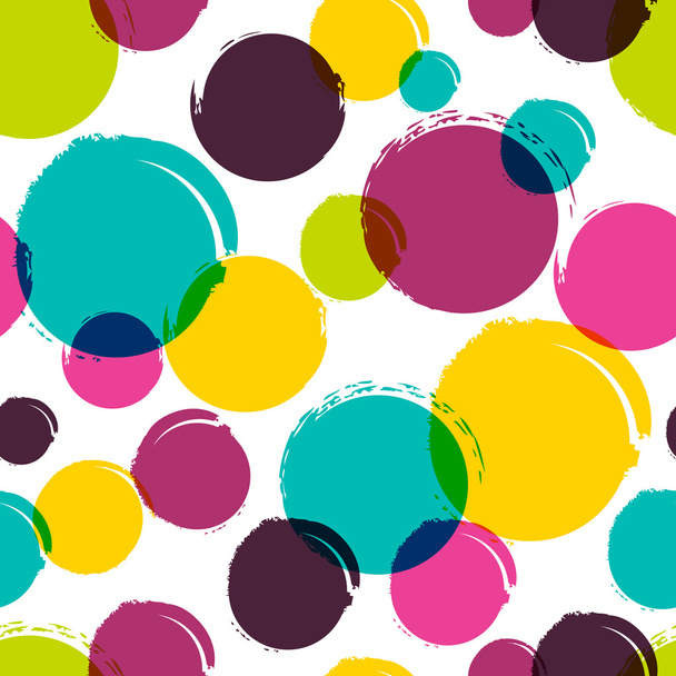 Seamless vector abstract pattern with watercolor blots, stains, - Vektori, kuva