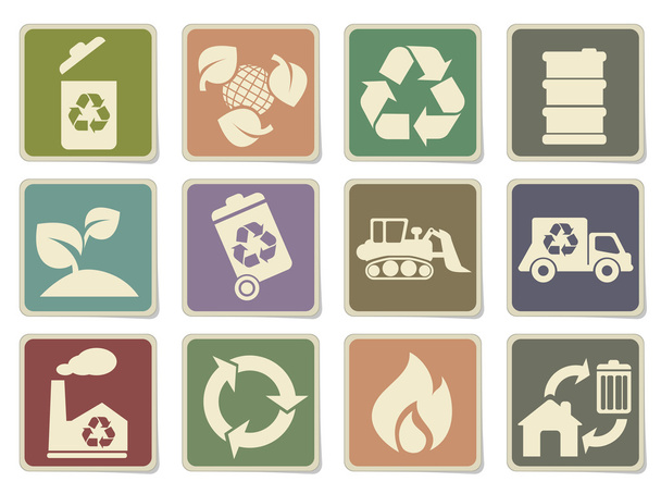σύμβολα ανακύκλωσης - Διάνυσμα, εικόνα