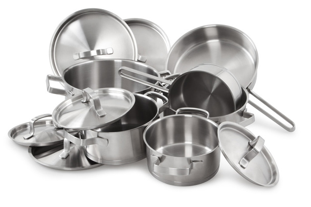 Stainless steel pots - Photo, Image