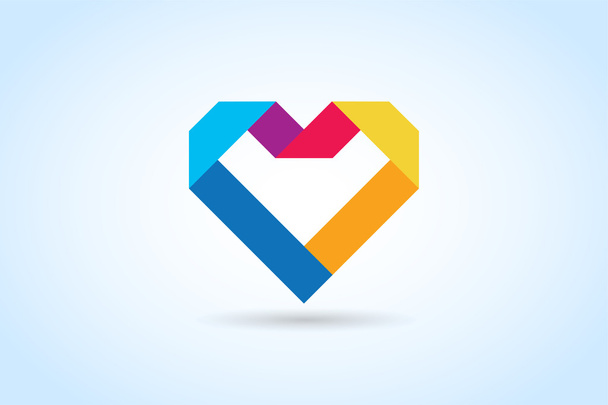 Srdce ikony vektorové logo - Vektor, obrázek