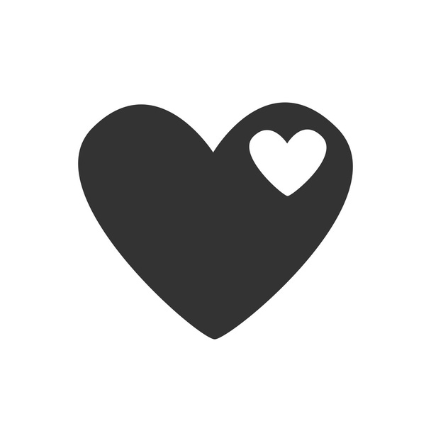 Vector icono dos corazones
 - Vector, Imagen