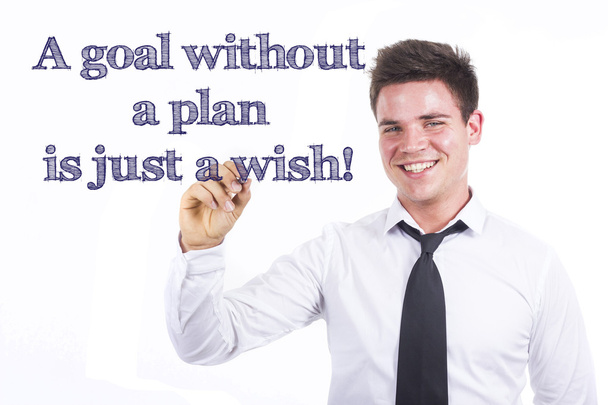 Een doel zonder plan is gewoon een wens.! - Foto, afbeelding