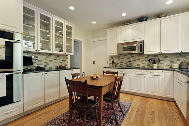 Kitchen with glass cabinets - Photo, Image