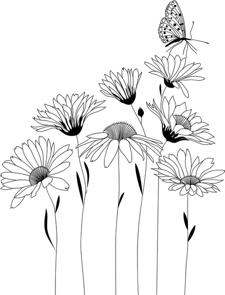 Virág rajzolatú - Vektor, kép