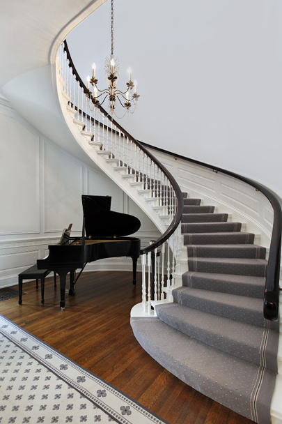 Staircase with piano - Photo, Image