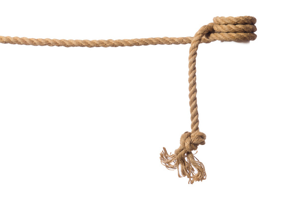 Rope isolated on the white background - Zdjęcie, obraz