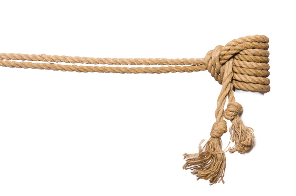 Rope isolated on the white background - Φωτογραφία, εικόνα