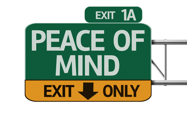 Peace of Mind road sign - Photo, Image