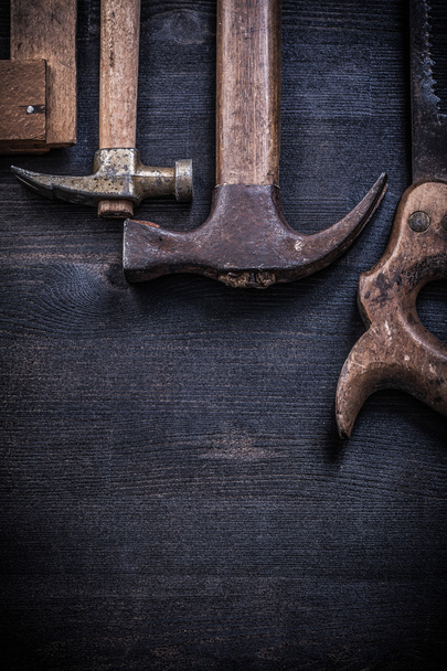 vintage rusted construction tools - Foto, afbeelding