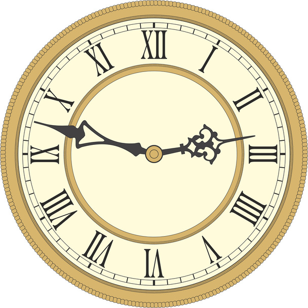 Antique wall clock. - Vector, Image