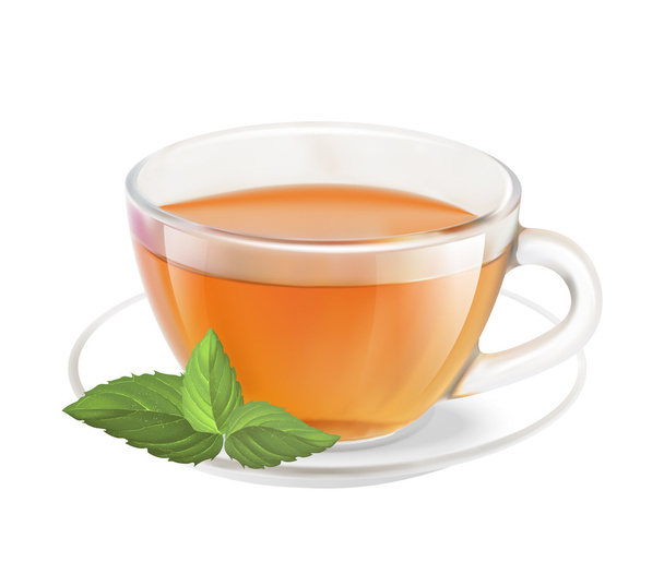 Tea cup. - Vetor, Imagem
