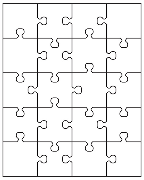 шматки білої головоломки
 - Вектор, зображення