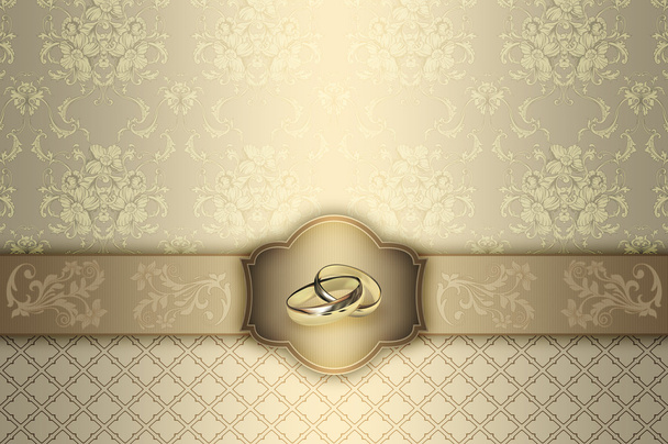 Wedding invitation card design. - Foto, imagen