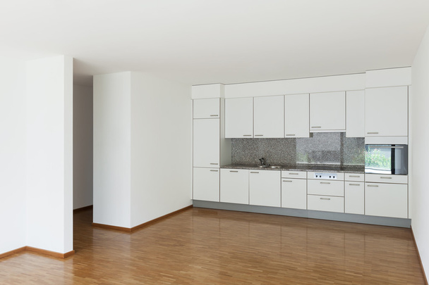 empty living room with kitchen - Foto, Imagen