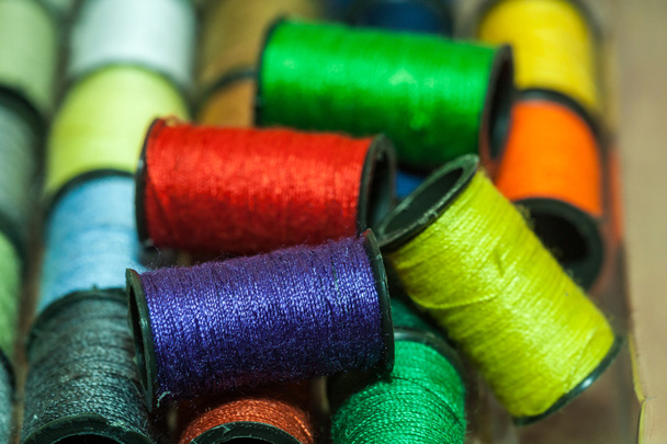 Colorful embroidery threads - Photo, Image
